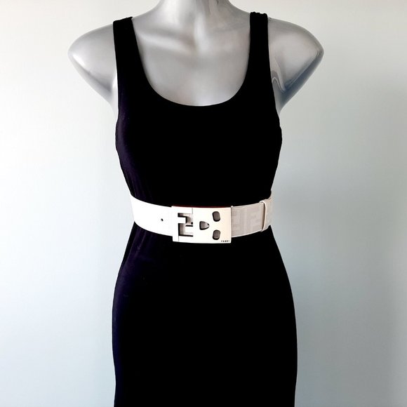 Fendi authentic white skull logo belt - Picture 2 of 6